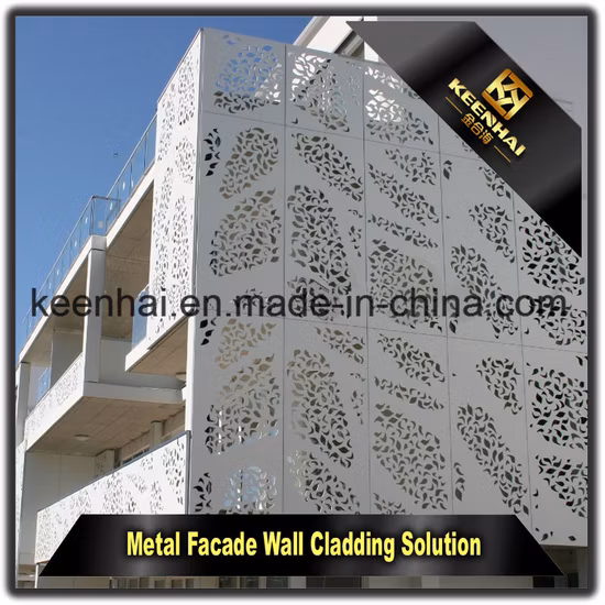 アルミニウム穴あきファサード外壁クラッディングパネル